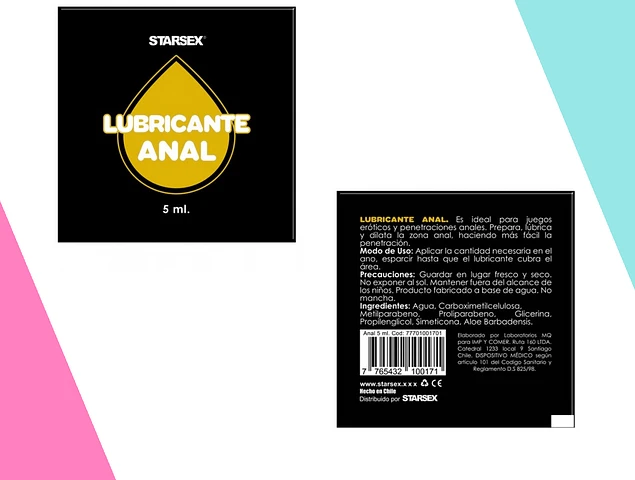 Sobre Lubricante Anal Dilatador Onesex Cl