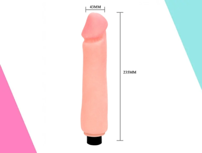 VIBRADOR MULTIVELOCIDAD REALISTICO PIEL 23,5 CMS - COLOR PIEL CLARA - Imagen 2