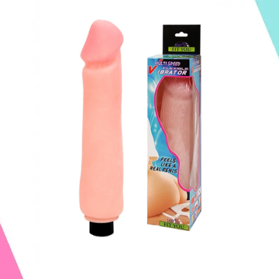VIBRADOR MULTIVELOCIDAD REALISTICO PIEL 23,5 CMS - COLOR PIEL CLARA