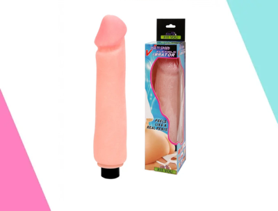 VIBRADOR MULTIVELOCIDAD REALISTICO PIEL 23,5 CMS - COLOR PIEL CLARA