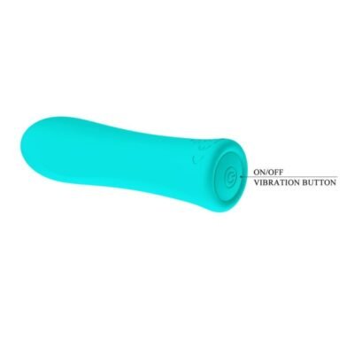 ALFREDA MINI VIBRADOR RECARGABLE - TURQUESA - Imagen 5