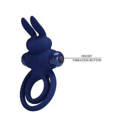 DAREY ANILLO CONEJITO VIBRADOR DOBLE - AZUL - Imagen 6