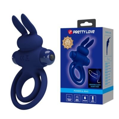DAREY ANILLO CONEJITO VIBRADOR DOBLE - AZUL - Imagen 9