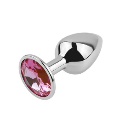 PLUG ANAL DE ACERO JOYA ROSADA