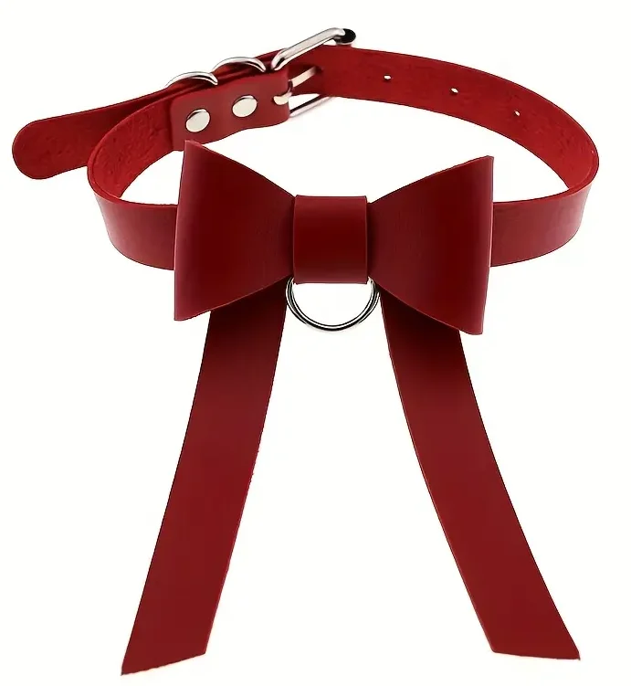 CHOKER SEXY LAZO ROJO