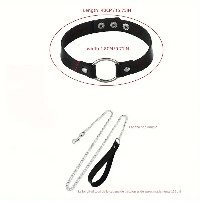 COLLAR MAS CADENA NEGRO